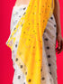 Nayantara Yellow and Black Jamdani Cotton Saree